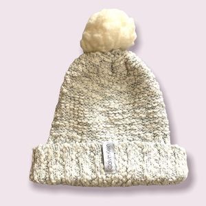 Beautiful Winter White Pom Beanie